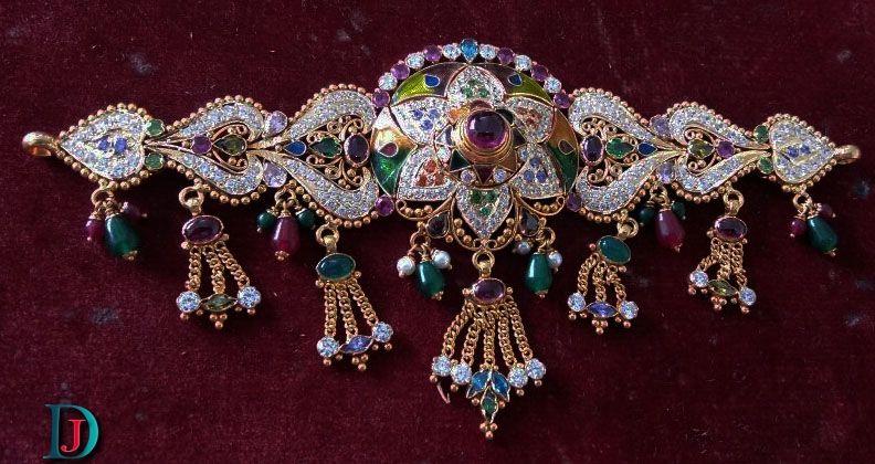 New and Latest Design of Rajasthani Desi gold fancy Bhujbandh  with weight 102 gm