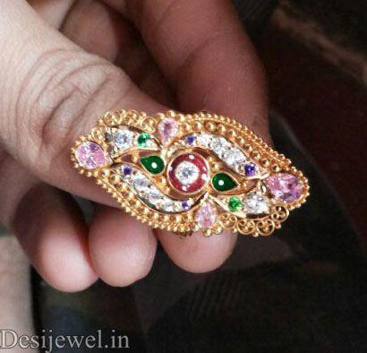 New and Latest Design of Rajasthani fancy gold Ladies-Ring 