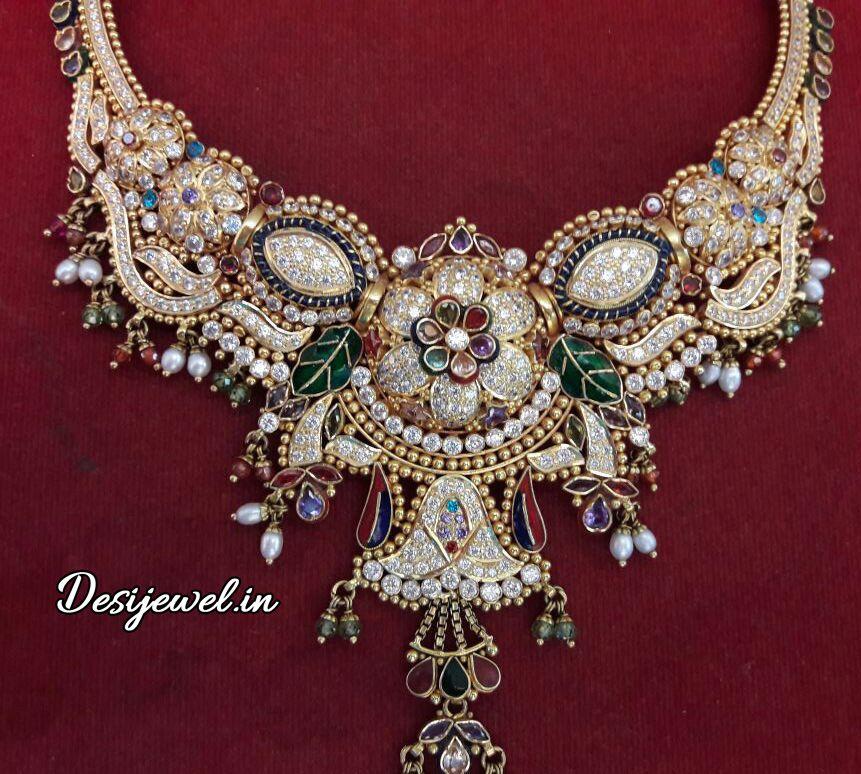 New and Latest Design of Rajasthani fancy gold Necklace 
