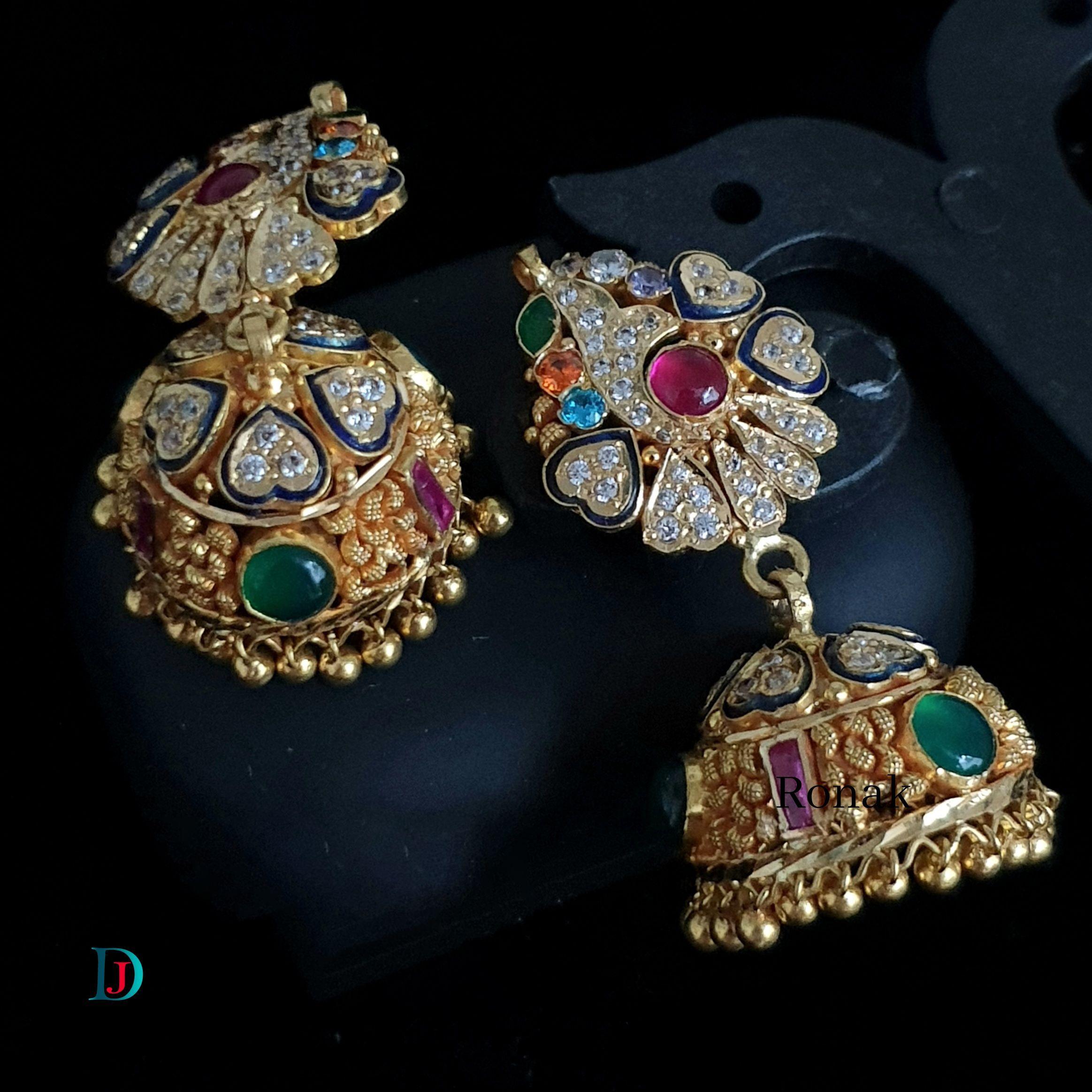 New and Latest Design of Desi Indian Rajasthani Gold Jhoomariya 