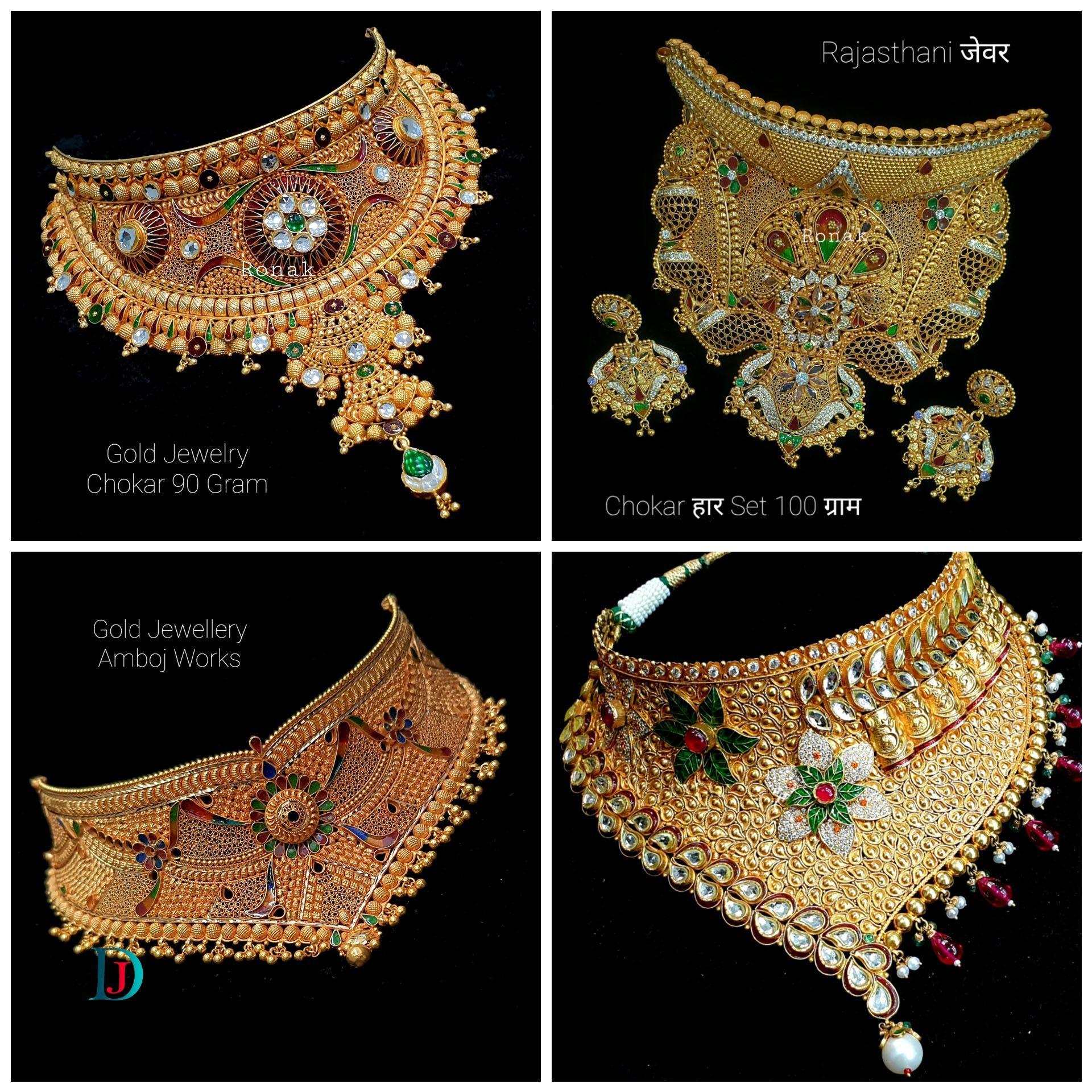 New and Latest Design of Desi Indian Rajasthani Gold Jodha-Haar 
