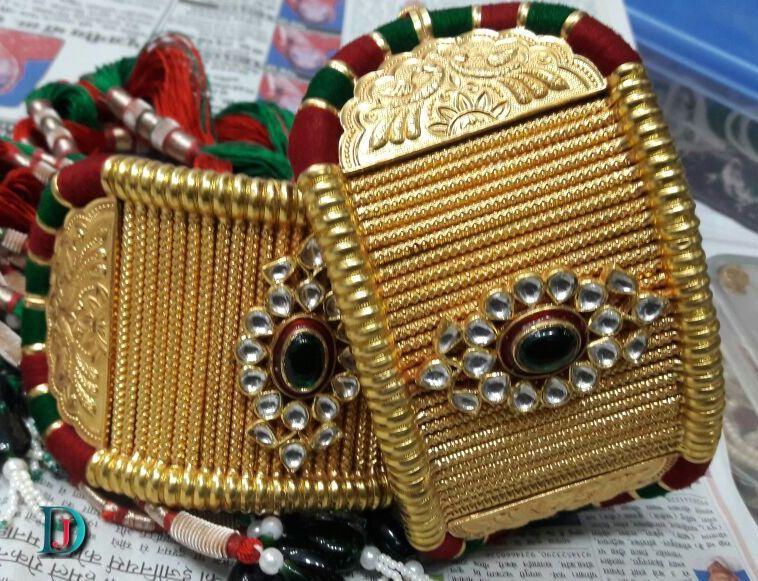 New and Latest Design of Rajasthani Desi gold kundan Baajubandh 