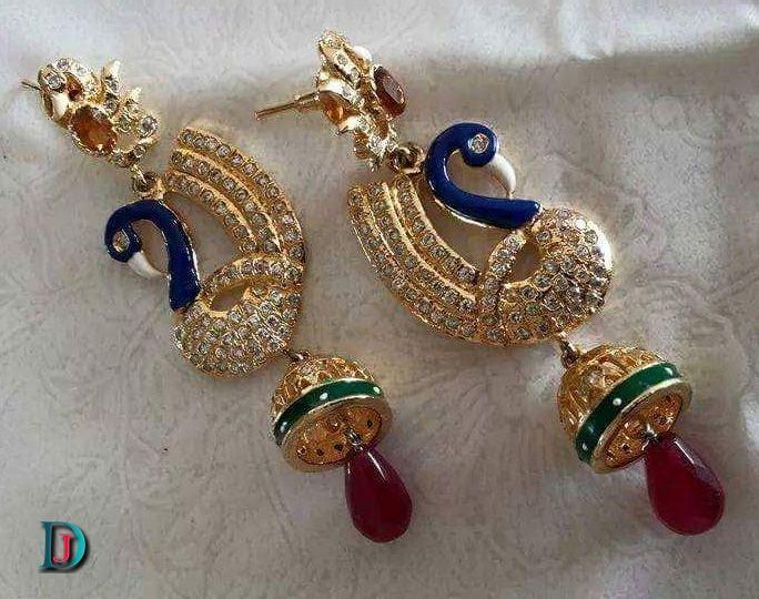 New and Latest Design of Rajasthani Desi gold kundan kaan-jhoomariya 