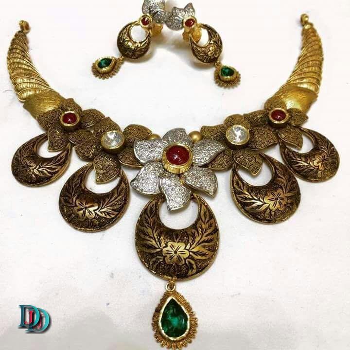 New and Latest Design of Rajasthani Desi gold kundan Jodha-Haar 