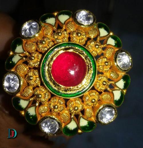 Rajasthani Desi gold kundan Rakhdi