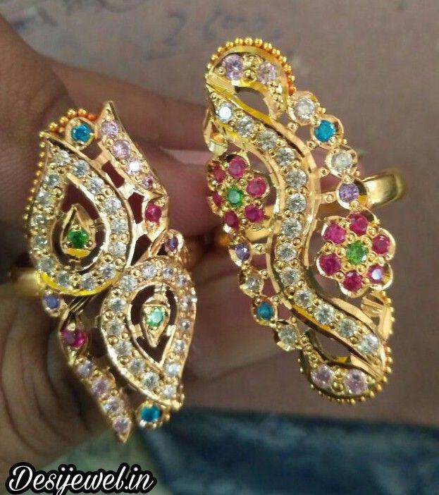 New and Latest Design of Rajasthani Desi gold Ladies-Ring 