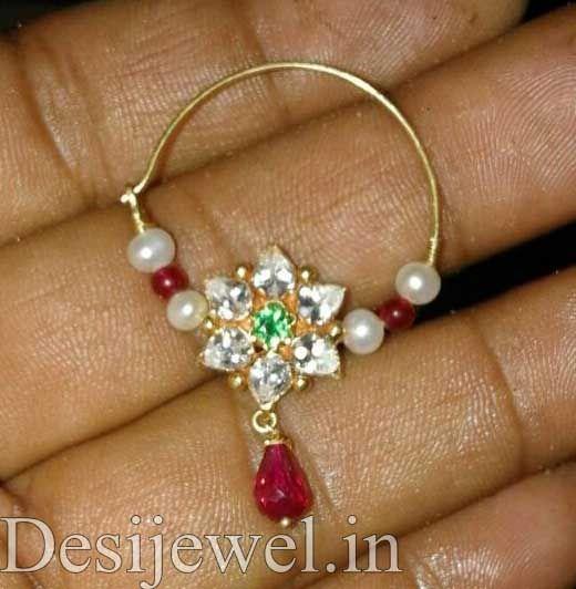 New and Latest Design of Rajasthani Desi gold naak-Nath  with weight 2 gm