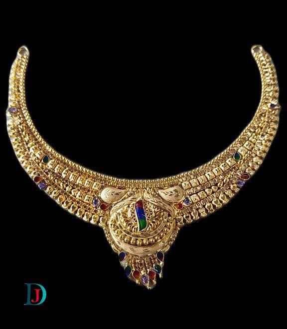 New and Latest Design of Desi Indian Rajasthani Gold Necklace 