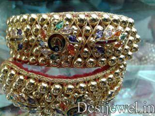 New and Latest Design of Rajasthani Desi gold Hath-Punach 