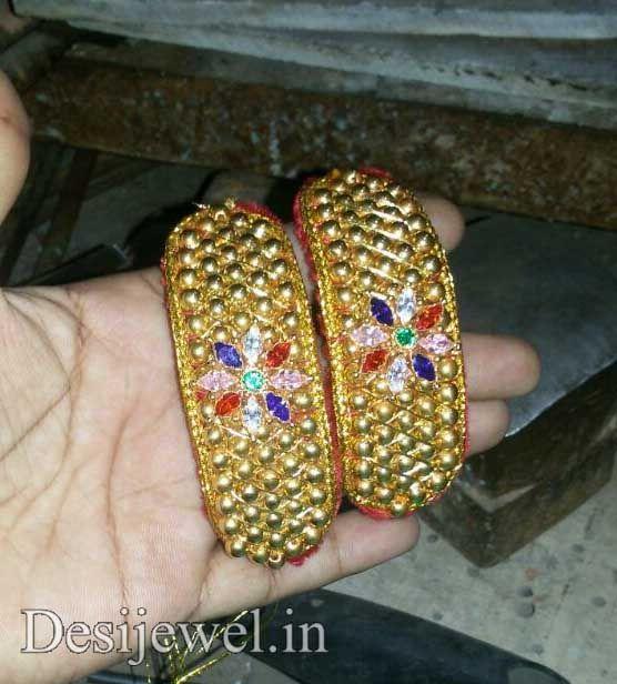New and Latest Design of Rajasthani Desi gold Hath-Punach 
