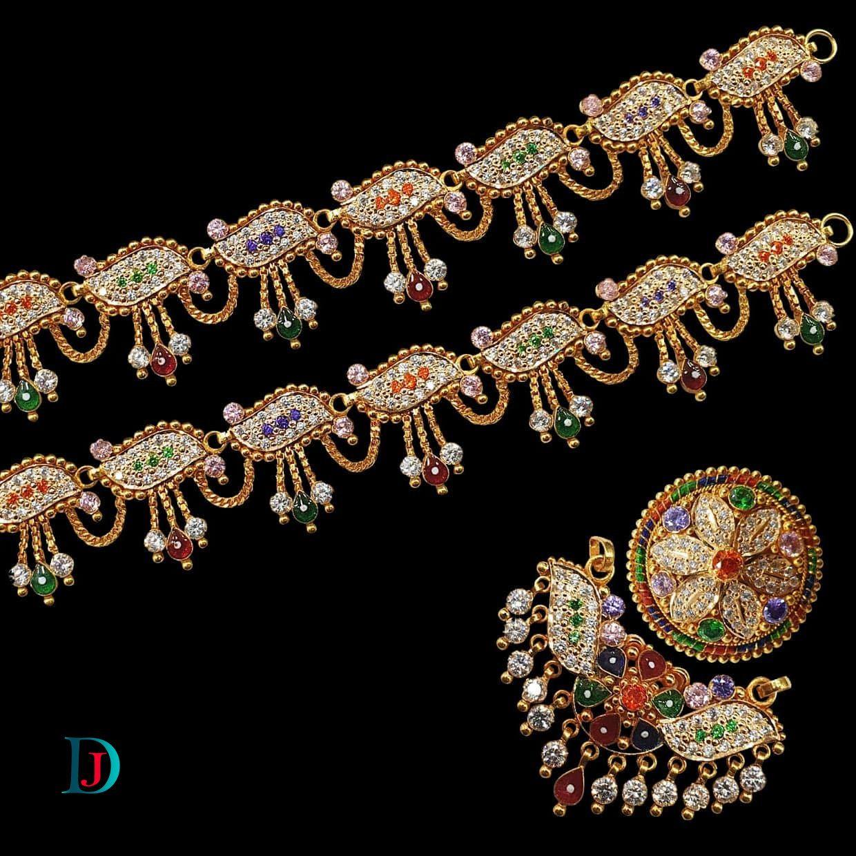 New and Latest Design of Desi Indian Rajasthani Gold Rakhdi-Set 