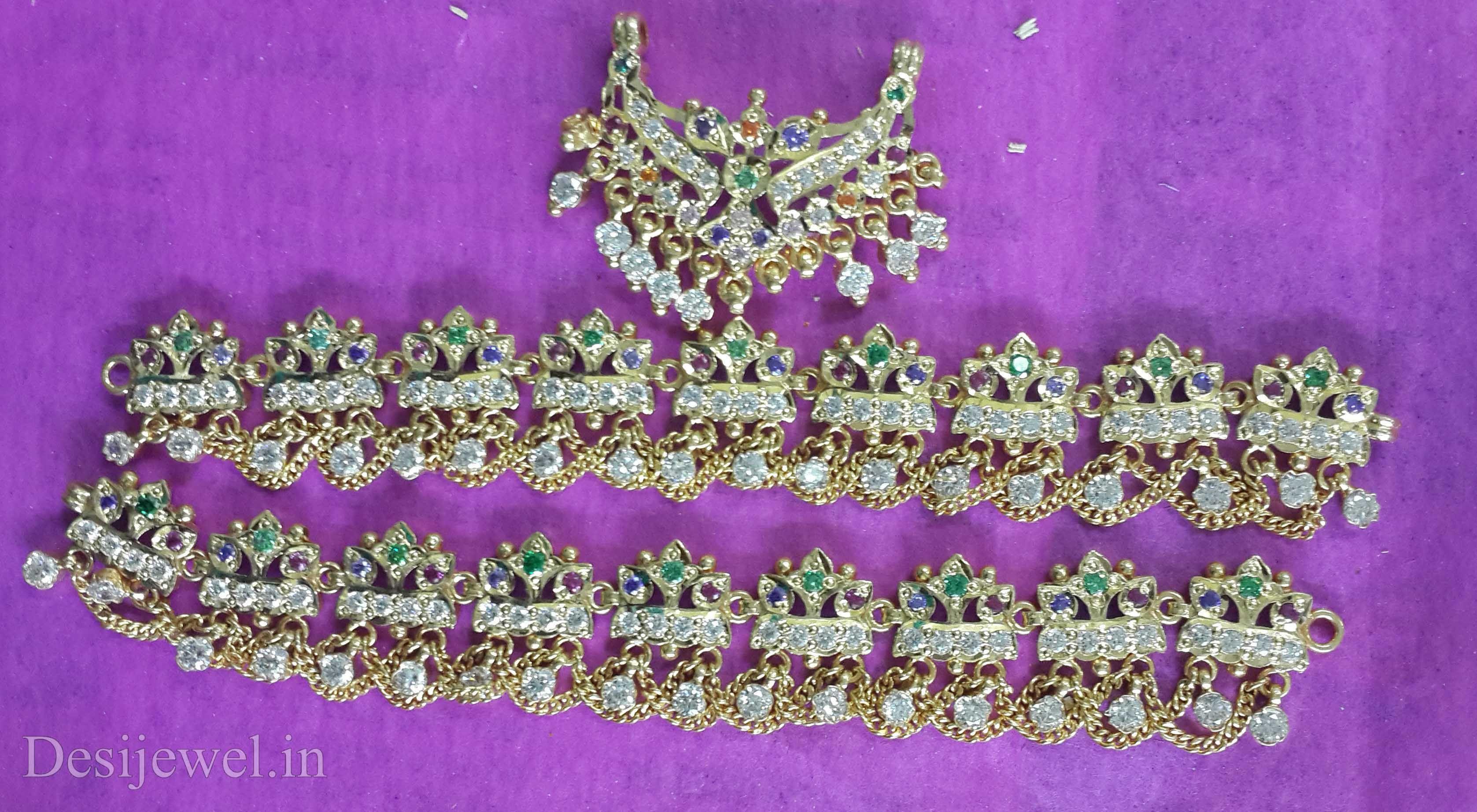 New and Latest Design of Rajasthani Desi gold Rakhdi-Set 