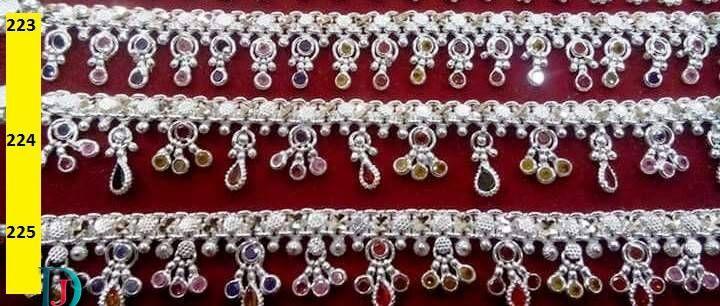 New and Latest Design of Rajasthani Desi Silver Fancy-Paayal 