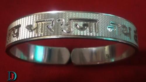 Rajasthani Desi Silver Hath-Kada