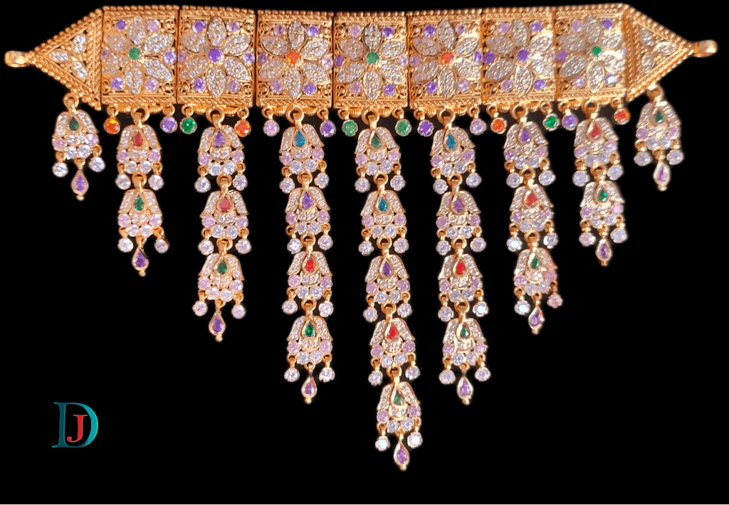 New and Latest Design of Desi Indian Rajasthani Gold Sohan-Kanthi  with weight 50 gm